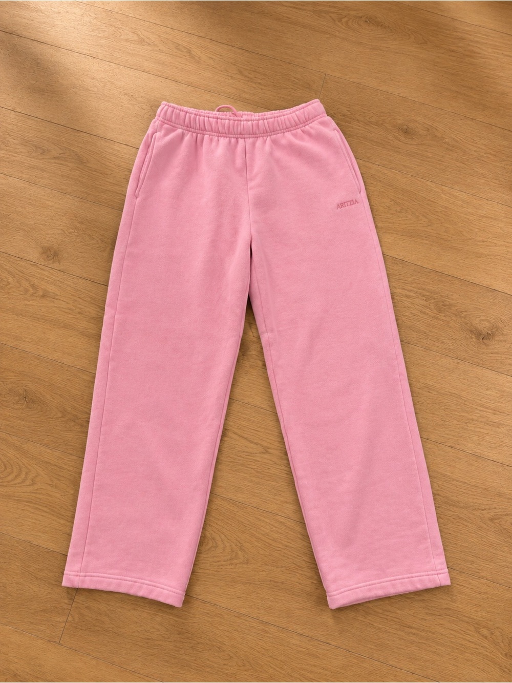 Aritzia Pink Wide-Leg Sweatpants